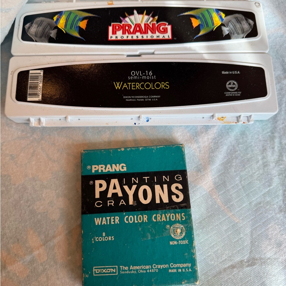 Prang Watercolors and Crayons Set